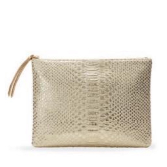 Stella & Dot Handbags - Stella & Dot Blush Pink Lined Zip Pouch